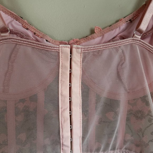 Pink Embroidered Corset Top - Picture 5 of 7